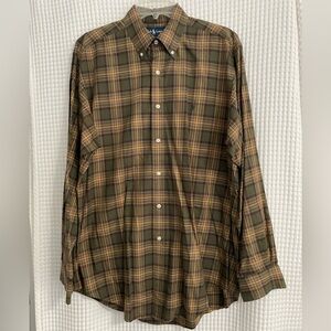 Men's Ralph Lauren Plaid Dress Shirt. Size M.